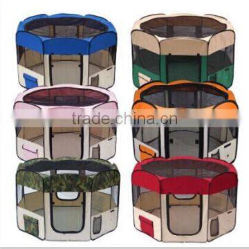 Nylon Puppy Playpen Foldable Dog playpen Portable pet playpen with 8 panels                        
                                                Quality Choice