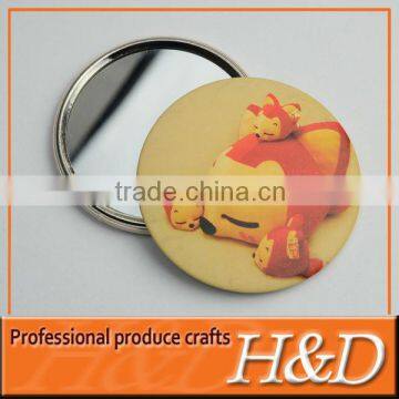 cute cheap promotional tin pocket mirror wholesale