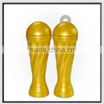 Plastic World Cup Trophy for Promotional Straw Cups