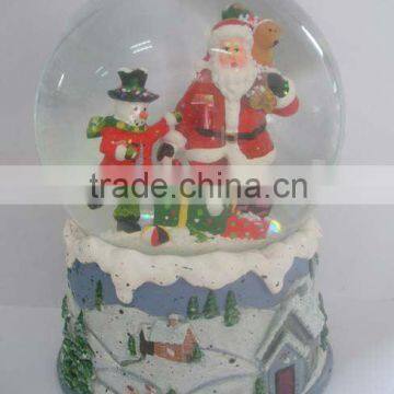 The most popular christmas snow globe,Customized snow globe