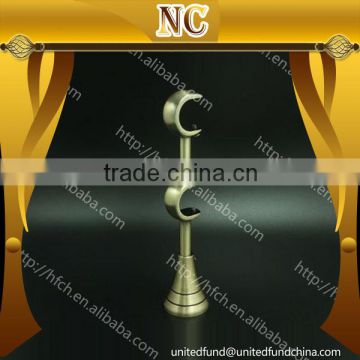 decorative 28mm double curtain rod wall bracket