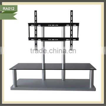 glass plasma tv stand black glass lcd tv stand tempered frosted glass tv stand RA012