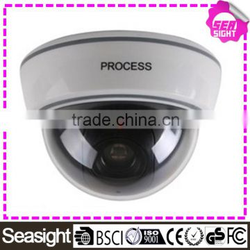 White Dummy Surveillance CCTV Security Dome Camera with Flashing Red LED Light                        
                                                Quality Choice