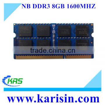 Factory price 2x8gb 16gb ddr3 laptop ram with original chips