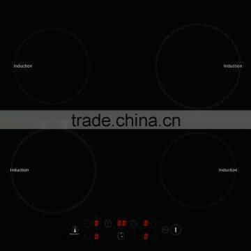 4 head induction cooker cooktop built-in