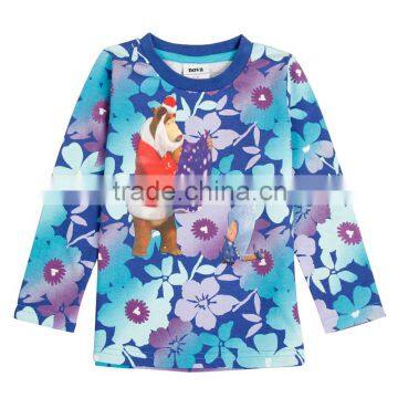 (F3240) spring/autumn nova kids wear baby girls tops children clothing wholesale