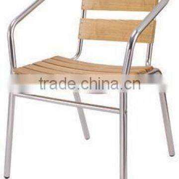 Hot sale outdoor plastic wood coffee chair