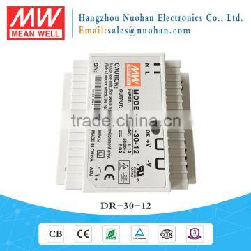 12V 2A industrial power supply/Mean Well 30W 12V Single Output Industrial DIN Rail Power Supply/12v 2a power supply