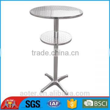 aluminum stainless steel bistro table