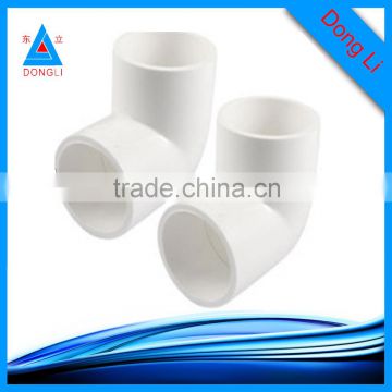 White PVC bathroom fittings