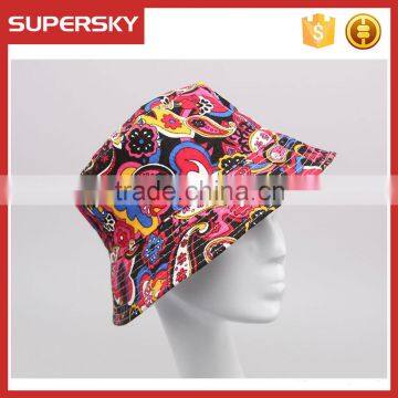 A-1533 Beach Floral Bucket Hat Flower Women Sun Hat Lady Travel Fishing Outdoor Cap