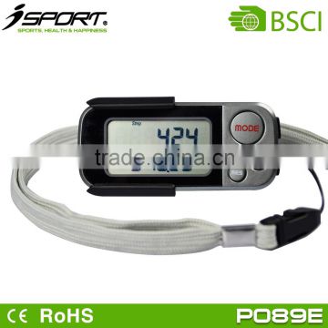 Outdoor Sports 30 Days Memory G Sensor Pedometer with Built in Case