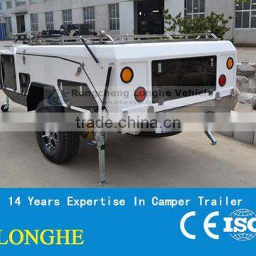 Rongcheng Fiberglass camping trailer rear folding LH-CPT-04F