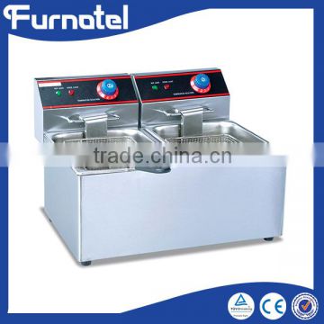 China professional 2-Tank and 2-Basket Fryer electric fully automatic fryer