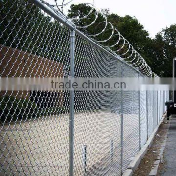 chain link fence top barbed wire