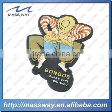 Fancy cafe hotel souvenir 3D cartoon shape soft PVC l fridge magnet