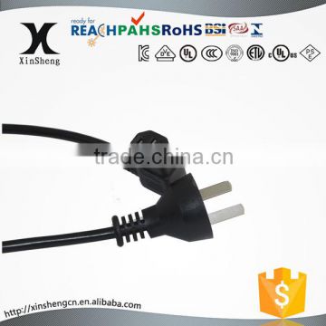 IRAM approved computer IEC C13 right angel Power Cord