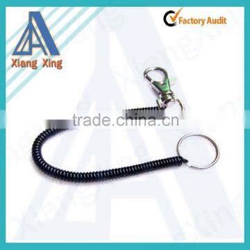 Zinc alloy coil spring carabiner keychain
