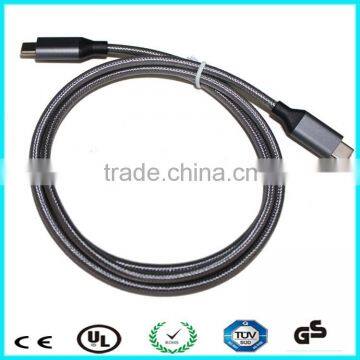 1m Rose Golden Nylon Braided 10gbps USB-C to USB-C Cable photo-4