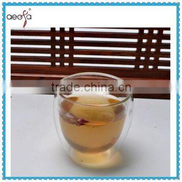 double wall glass tumbler heat couple resistant cup