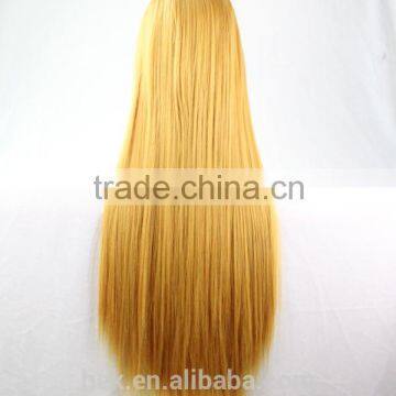 Cosplay Wig Oblique Bangs Long Straight Human Wigs 80cm 32 Inch Costume Party Synthetic Hair Wig photo-6