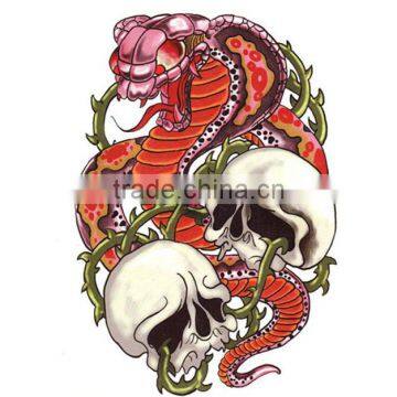 new fashion water proof mens grisly monster temporary tattoo sticker