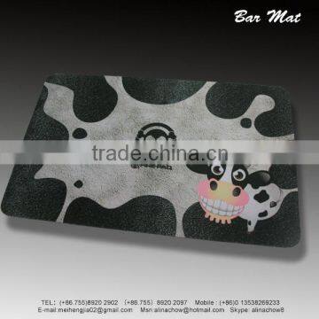 Logo Embossed Soft PVC Bar Mat