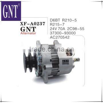 37300-93000 AC270542 excavator R210-5 R215-7 D6BT alternator