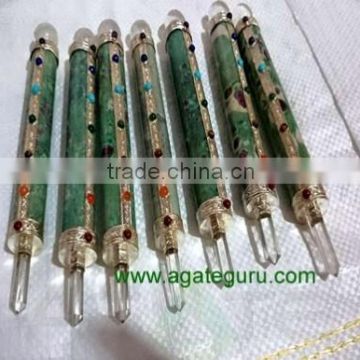 Ruby Fuchsite Chakra Healing Wands : Wholesale prices