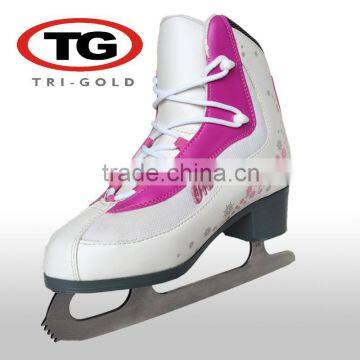 New design figure skates shoes china, ice skating shoes for kids