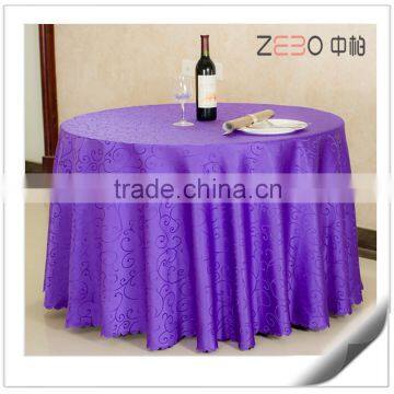 Different Jacquard Patterns Available Banquet Used 132" Round Table Cloth