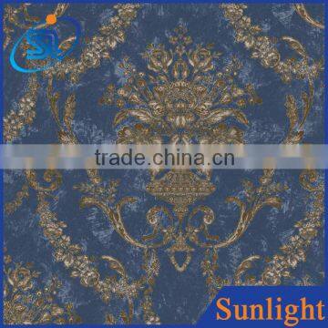 Sunlight DE35035 European luxury non-woven wallpaper embossed design damascus wallpaper