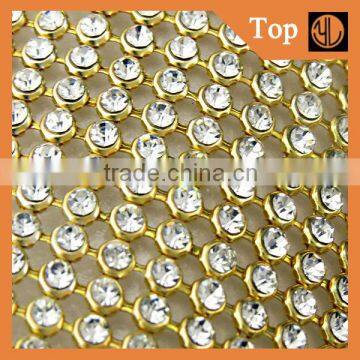 Wholesale aluminium rhinestone mesh sheet for garment