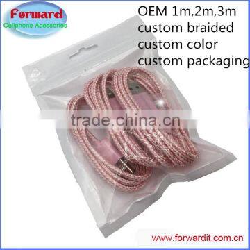 3pack 3ft good woven micro usb cable new