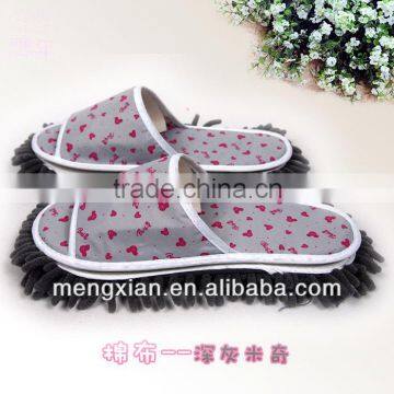 2014 stylish Chenille women microfiber floor cleaning slipper