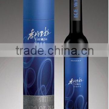 Cylinder wine box made of paperboard with customized size and design