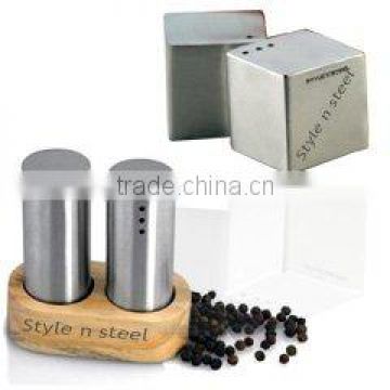 Stainless Steel Salt & Pepper Set