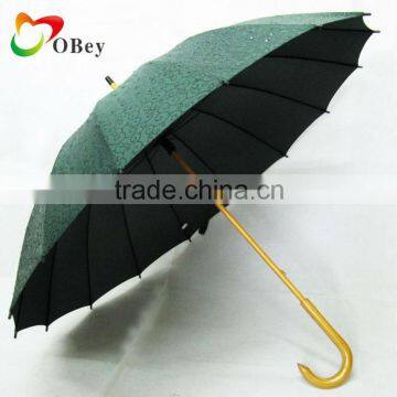 23" Straight Umbrella With Wooden Handle photo-2