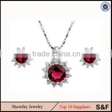 Red Jewelry Set Gemstone Jewelry Set Stud Earring Sets