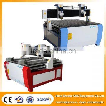 Low Price 2 Heads Wood CNC Router Machine With 2 Rotary Axis photo-1