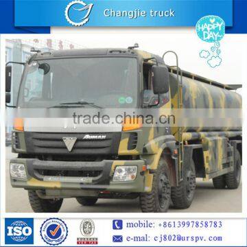 Foton 3 axles oil truck sale in Russia capacity fuel tank truck RHD or LHD oil storage tank