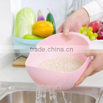 High quality plastic rice washing basket /drain basket