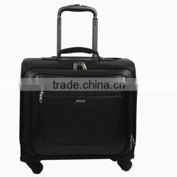 2014 black pvc wheeled business laptop trolley case 8033A140005