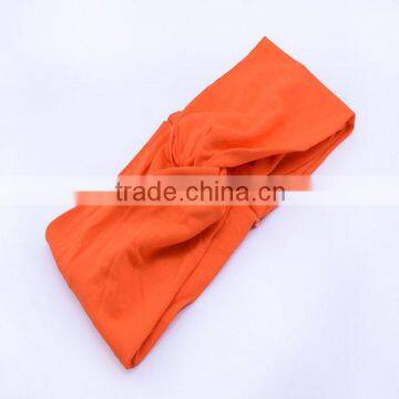 SYA dyed fabric high quality fashion girl orange headband