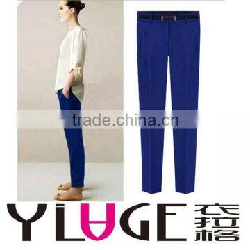 Fashion Women Slim Casual British Style Pants Bottoming Knit Pants Trousers L1065