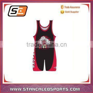 2016 Stan Caleb Cheap Sublimated Wrestling Singlets