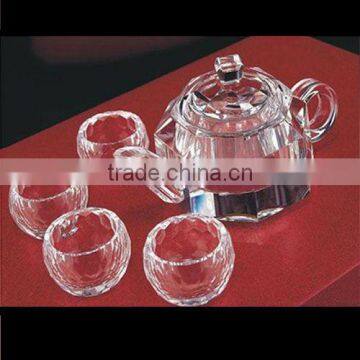 Crystal Tea Pot,crystal dishware,crystal tea set TW-z008