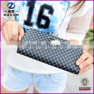zipper elegant brand leather wallet for womens purses