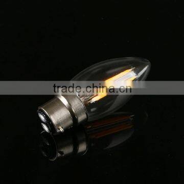 360LM 4W B22 led filament candle bulb