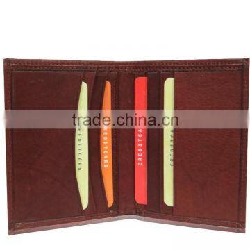 card holder wallet with ID card pocket , leather wallet for pocket very slim to carry